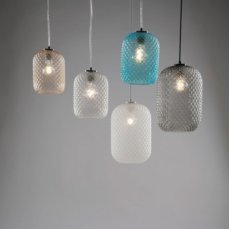 Lampadario da Soffitto Luce in Vetro a Sospensione Elegante da Interno