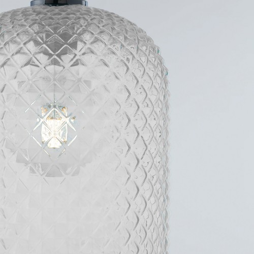 Lampadario da Soffitto Luce in Vetro a Sospensione Elegante da Interno