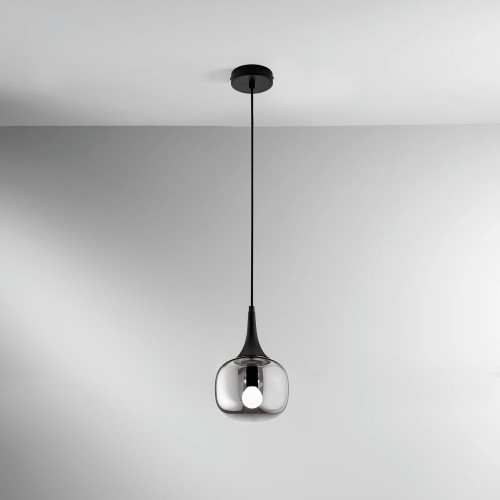 Lampadario a Sospensione Luce da Soffitto in Vetro Elegante di Design