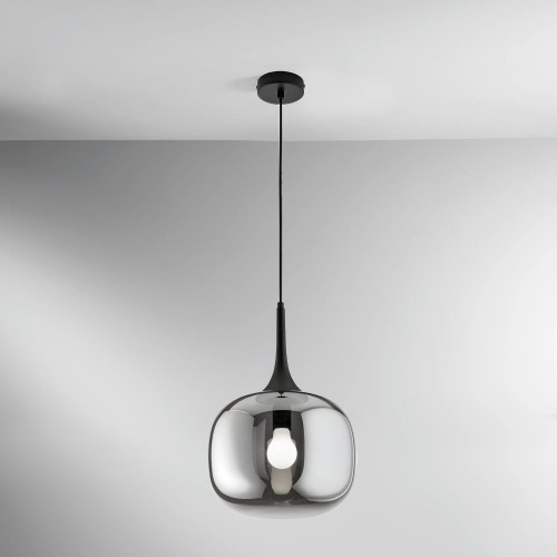 Luce in Vetro e Metallo Elegante di Design Lampadario a Sospensione