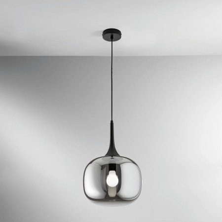 Luce in Vetro e Metallo Elegante di Design Lampadario a Sospensione