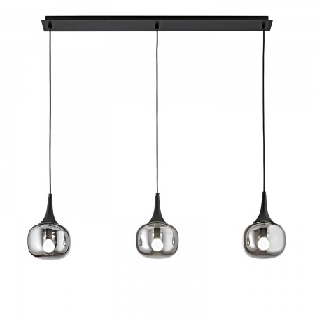 Luce a Sospensione Lampada a Soffitto con 3 Diffusori in Vetro Elegante