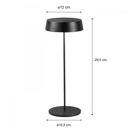 Lampada da Tavolo Intec Luce a LED Batteria Ricaricabile da Esterno