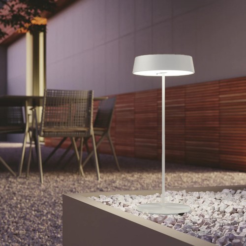 Luce da Tavolo Intec con Batteria Ricaricabile da Esterno Bianco a LED
