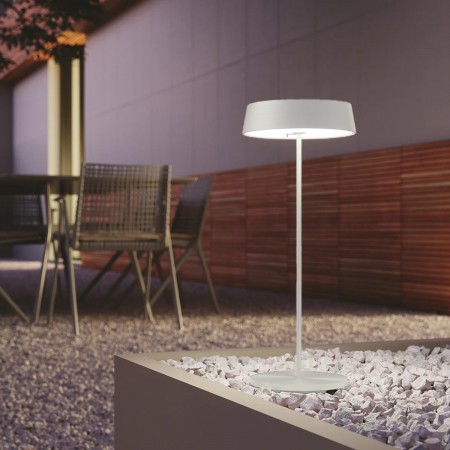 Luce da Tavolo Intec con Batteria Ricaricabile da Esterno Bianco a LED