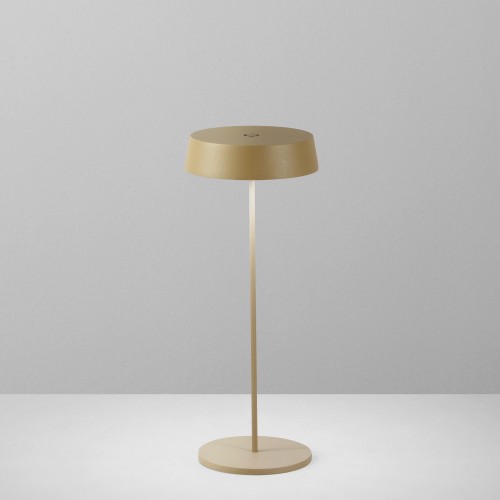 Lampada Oro da Tavolo Intec a LED con Batteria Ricaricabile da Esterno