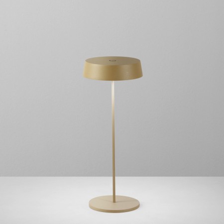Lampada Oro da Tavolo Intec a LED con Batteria Ricaricabile da Esterno