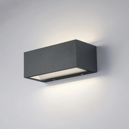 Applique a Parete da Esterno Intec in Alluminio Antracite Luce da Muro