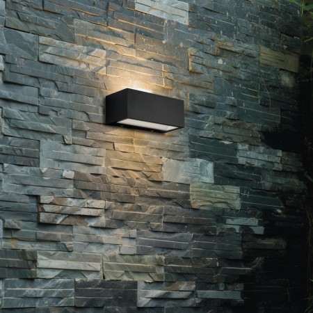 Applique a Parete da Esterno Intec in Alluminio Antracite Luce da Muro