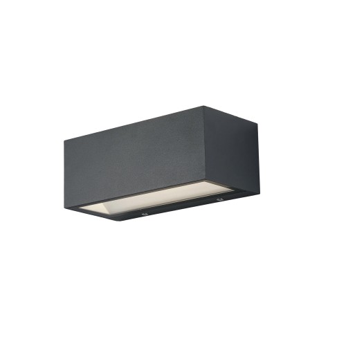Applique a Parete da Esterno Intec in Alluminio Antracite Luce da Muro