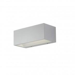 Applique a Parete Bianca Intec in Alluminio Luce da Muro da Esterno