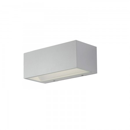 Applique a Parete Bianca Intec in Alluminio Luce da Muro da Esterno