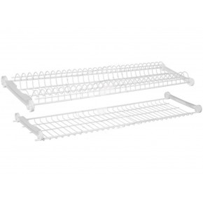 Scolapiatti in Acciaio Plastificato 76 cm a Incasso Organizzatore Piatti