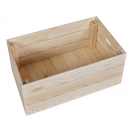 Scatola in Legno Organizzatore Frutta e Verdura Cassetta Impilabile