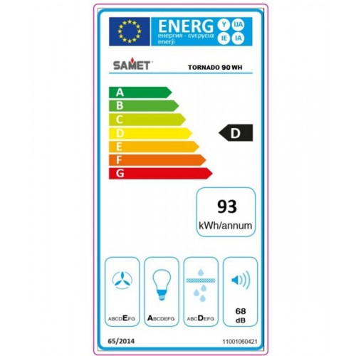 Sottopensile Cappa per Cucina Aspiratore Potente Samet in Acciaio 90 cm