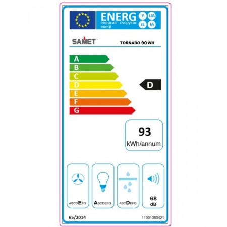 Sottopensile Cappa per Cucina Aspiratore Potente Samet in Acciaio 90 cm