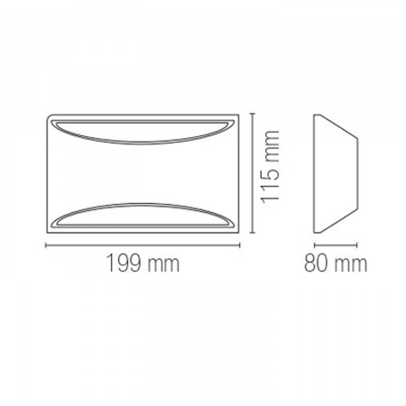 Applique a Muro Verniciabile in Gesso Bianco Lampada da Parete Interno