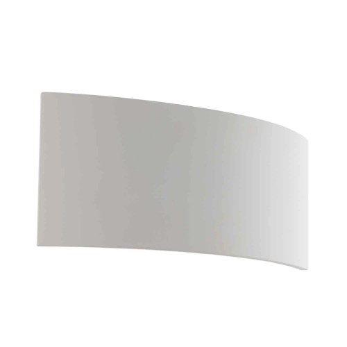 Applique a Muro Verniciabile Lampada in Gesso Luce Doppia Emissione