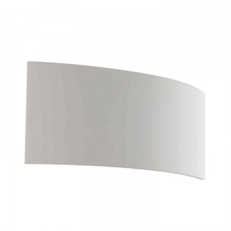Applique a Muro Verniciabile Lampada in Gesso Luce Doppia Emissione