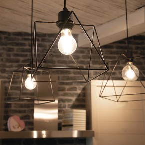 Lampadario con 6 Punti Luce Moderno da Soffitto a Sospensione in Metallo 2