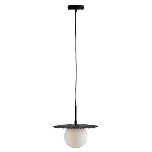 Lampadario Design Moderno in Metallo Nero Luce a Sospensione da Interno