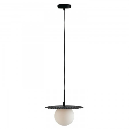 Lampadario Design Moderno in Metallo Nero Luce a Sospensione da Interno