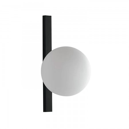 Applique a Muro Punto Luce Elegante Lampada da Parete in Metallo Nero