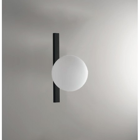 Applique a Muro Punto Luce Elegante Lampada da Parete in Metallo Nero