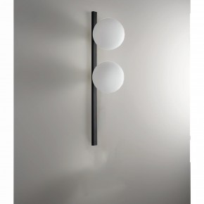 Applique a Muro in Metallo Nero 2 Punti Luce Lampada Elegante da Parete 2