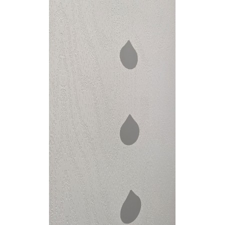 Pannello per Porta Blindata Bianco con Inserti a Goccia Grigio da Esterno