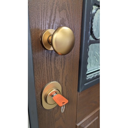 Porta Blindata con Vetro per Esterno Pannello in Vetroresina e Grata in Ferro