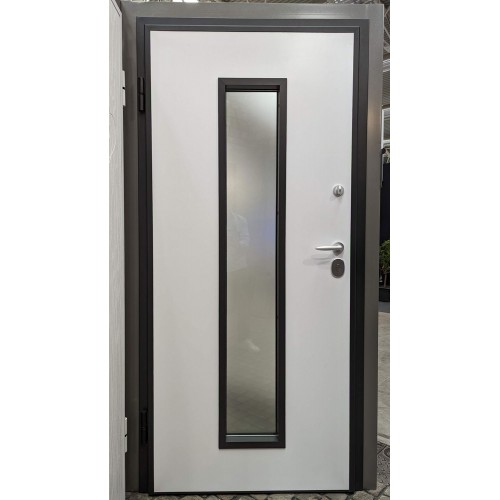 Porta Blindata con Vetro Portone da Esterno Portoncino Prezzi Antisfondamento | BricoShop24