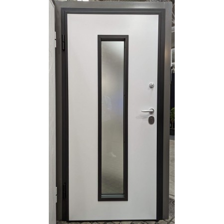 Porta Blindata con Vetro Portone da Esterno Portoncino Prezzi Antisfondamento | BricoShop24