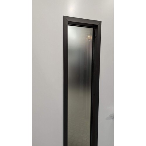 Porta Blindata con Vetro Antisfondamento pannello esterno Vetroresina Bianco | BricoShop24