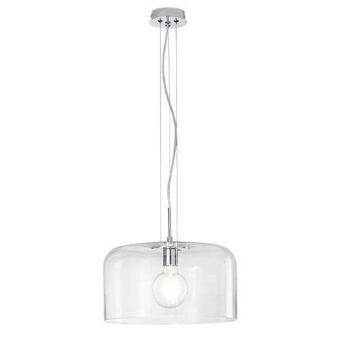 Lampadario Punto Luce in Vetro Soffiato da Interno a Sospensione Elegante