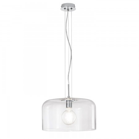 Lampadario Punto Luce in Vetro Soffiato da Interno a Sospensione Elegante