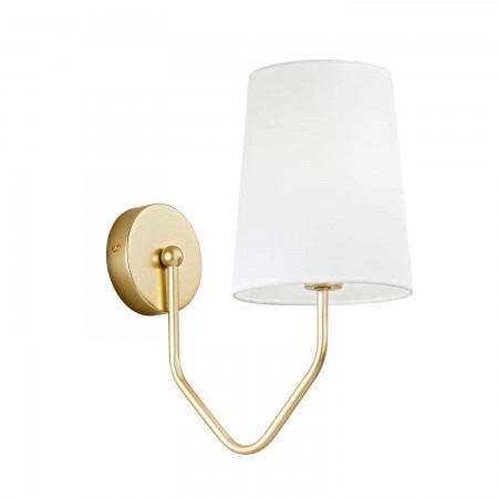 Punto Luce Oro Lampada per Interno Applique Elegante in Metallo a Parete