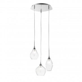 Lampadario Moderno con 3 Punti Luce a Sospensione da Interno di Design