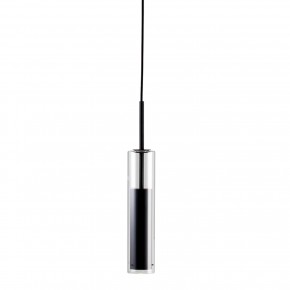 Lampadario dal Design Moderno Lampada Nera a Sospensione da Interno