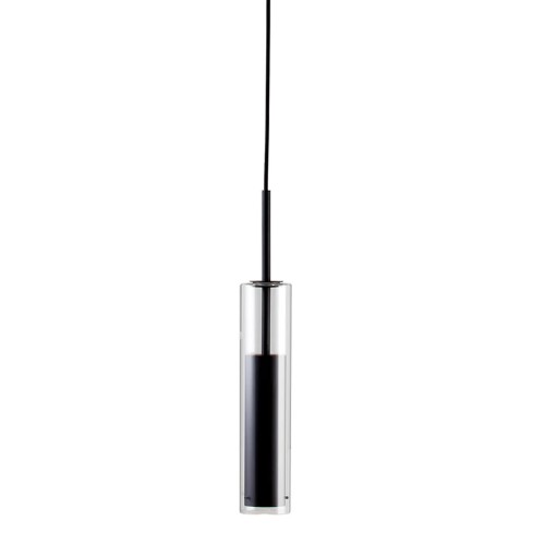 Lampadario dal Design Moderno Lampada Nera a Sospensione da Interno