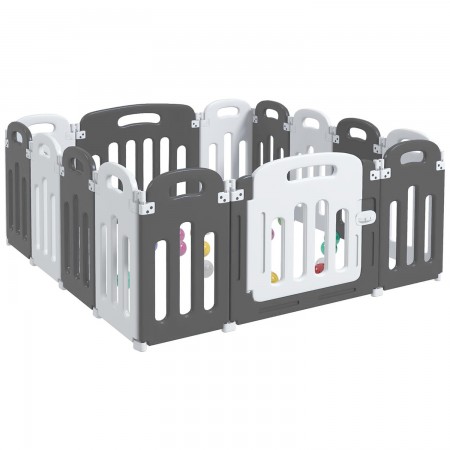 Box da Gioco Componibile per Bambini Recinzione Ripiegabile e Salvaspazio
