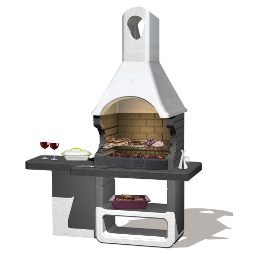 BBQ a Carbonella Legna Barbecue in Muratura Cemento | BricoShop24