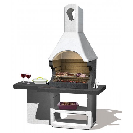 BBQ a Carbonella Legna Barbecue in Muratura Cemento | BricoShop24