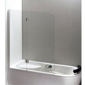 Box Sopravasca in Vetro 5 mm 120x150 Parete Vasca Cristallo Pieghevole