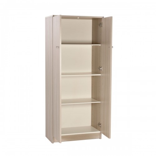 Armadio 2 Ante 150 Bianco Ufficio Mobile con Ripiani Mobiletto da Bagno Ingresso | BricoShop24