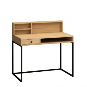 Scrivania Moderna Rovere 100x60 con Cassetto da Ufficio in Legno