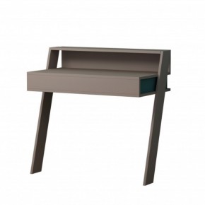 Scrivania da Parete Tortora 94x50 cm per Ufficio Coworking Bordi PVC