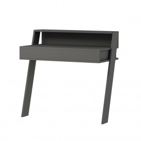 Scrivania da Parete Antracite 94x50 cm per Ufficio Coworking Bordi PVC