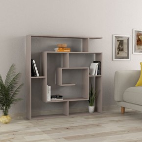 Libreria 5 Ripiani a Giorno Moka Moderna Mobile Scaffalatura Divisorio