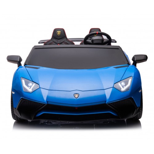 Macchina Elettrica per Bambini Lamborghini Blu Aventador SVJ BIG Full